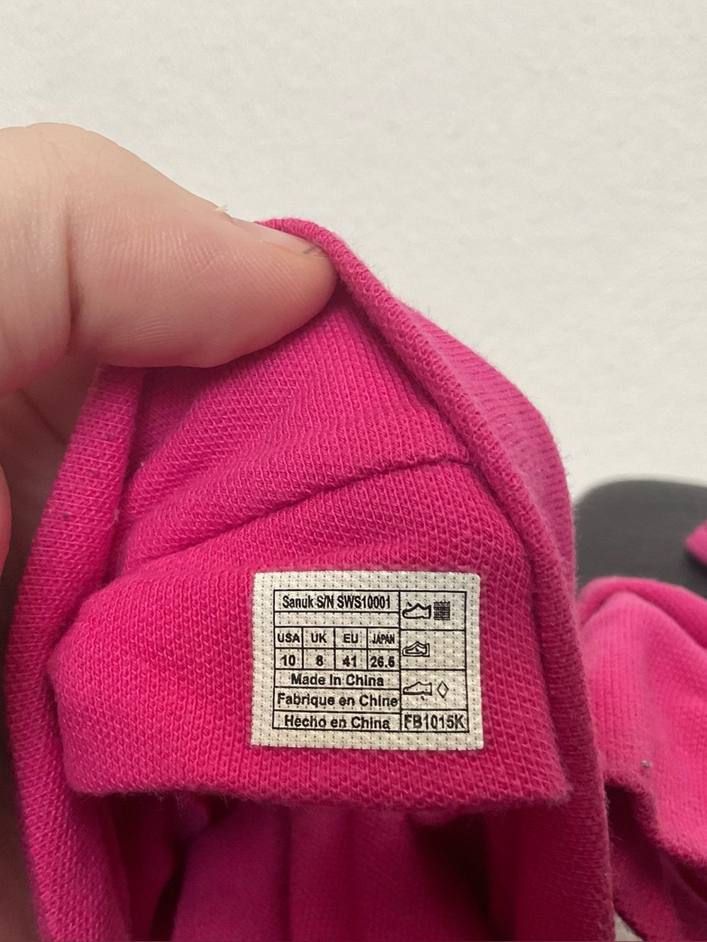 NWOT Sanuk Yoga Sling Padded Footbed Sandal Fuschia Pink Straps Size 10 - Picture 5 of 6
